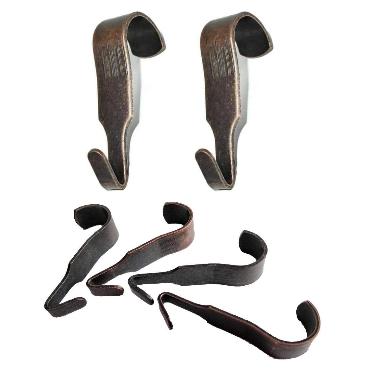 Picture Rail Hooks Bronze Narrow Picture Rail Hooks Heavy Duty Gallery Hanging Moulding Hooks Mirror Photo Frame Hanging Metal Hooks Pack of 6
