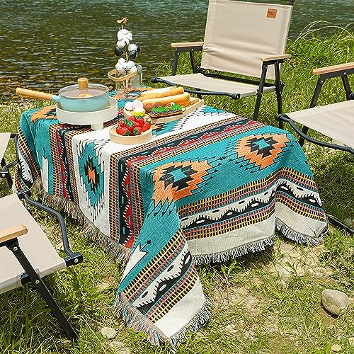 Hopstar Aztec Throw Blanket Navajo Indian Blankets and Throws Boho Western Decor Couch Cover Blanket for Bed Sofa Living Room Beach Travel 51"x63" (Colin) by Hopstar - Used condition - Image 4
