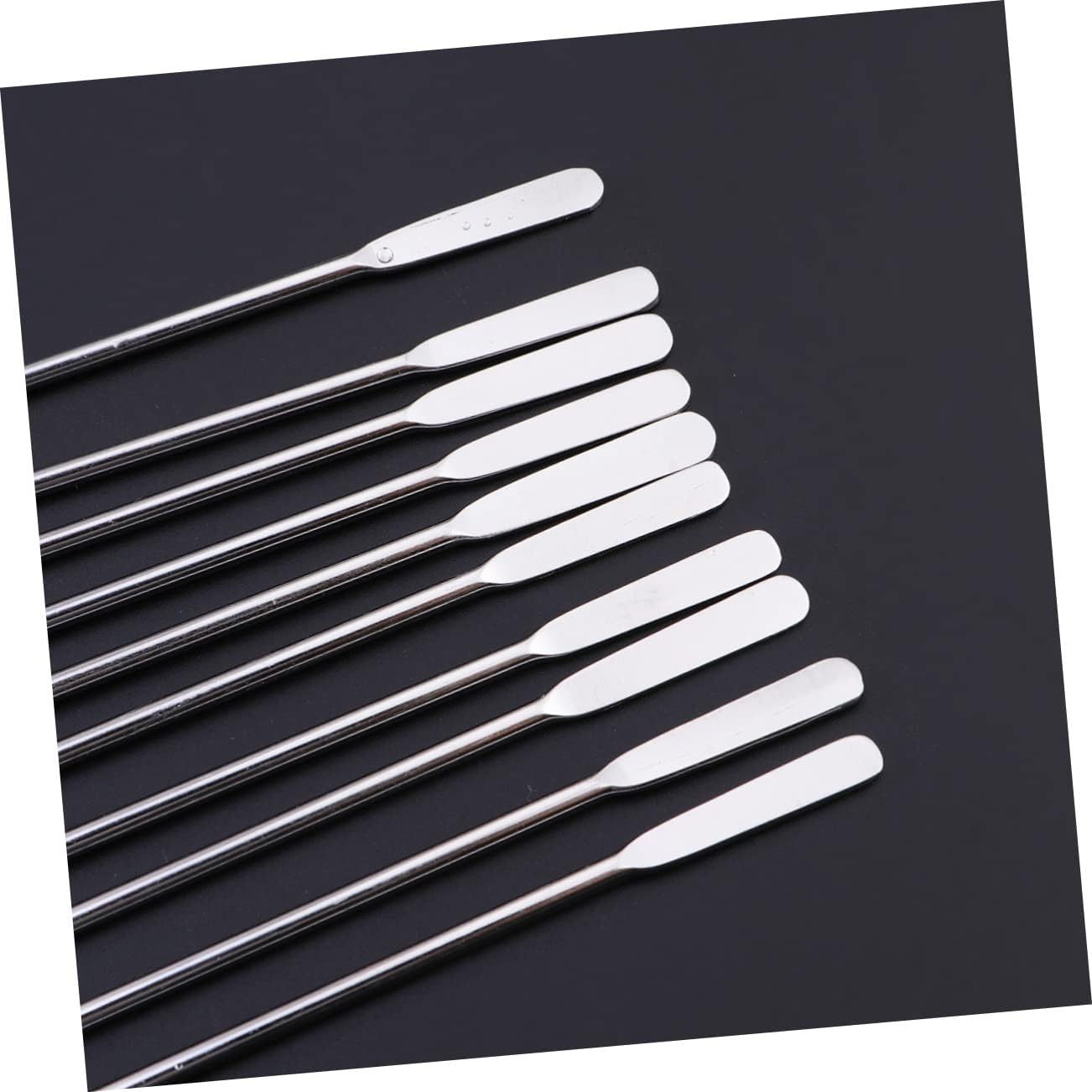 Homoyoyo 50pcs Stainless Steel Mixing Stirrers Creative Drink Decoration Swizzle Sticks for Cocktails Coffee and Beverages for Parties Bars and Restaurants