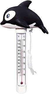 Floating Pool Thermometer, Cute-Animal Shaped Thermometer, for Outdoor and Indoor Swimming Pools, Shatter Resistant & Eco-Friendly, for Outdoor & Indoor Swimming Pools, Spas and Hot Tubs
