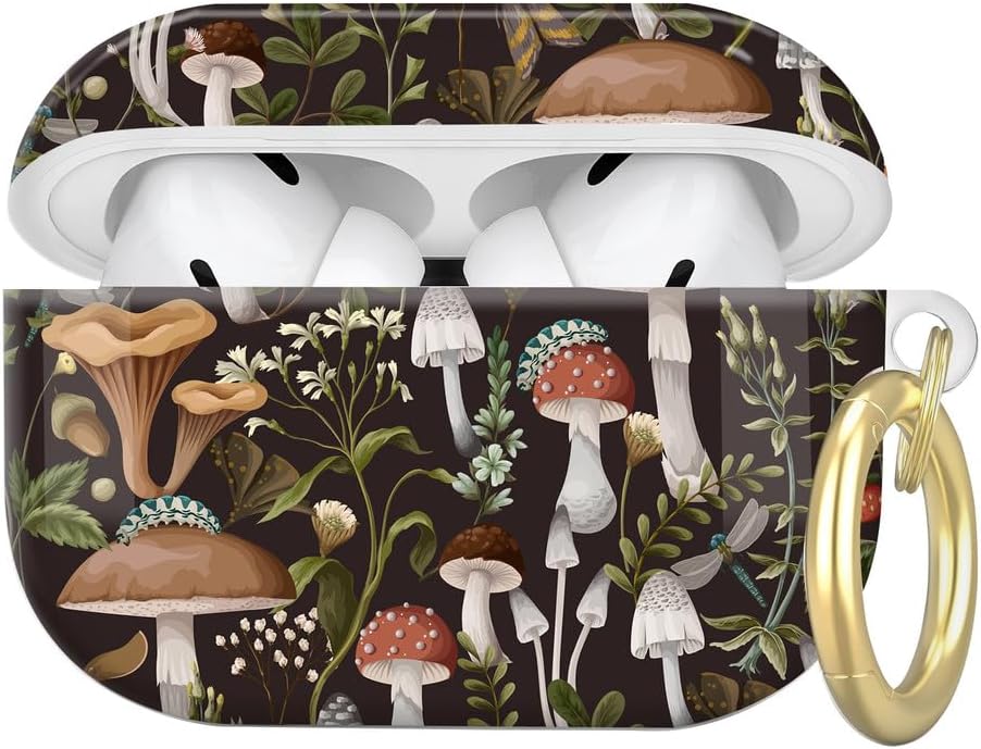 Miniatura 25 de Compatible con funda AirPod Pro de 2ª/1ª generación con llavero, funda protectora completa a prueba de golpes para auriculares inalámbricos Airpod