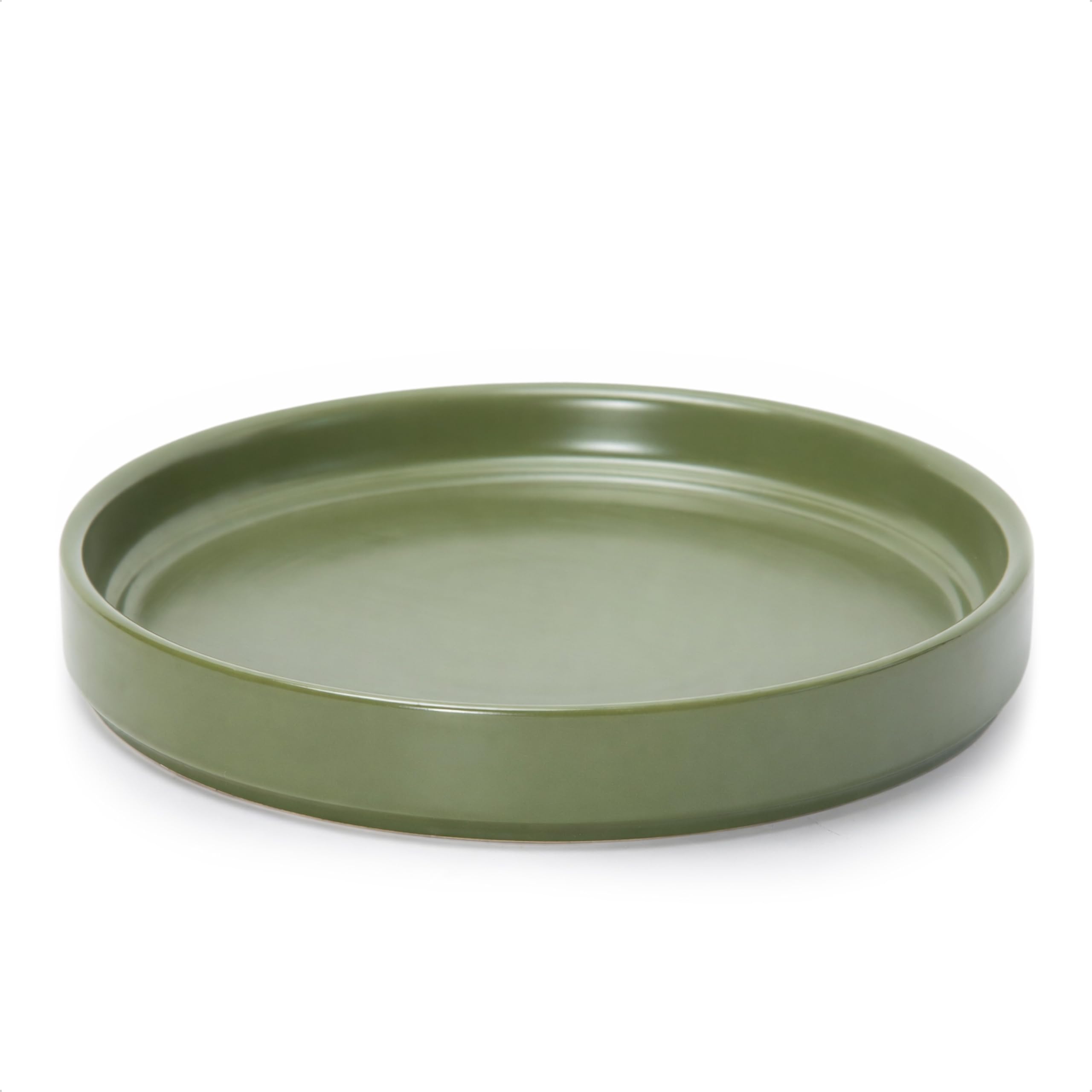 Black Ceramic Plant Saucer - Drainage Tray -27