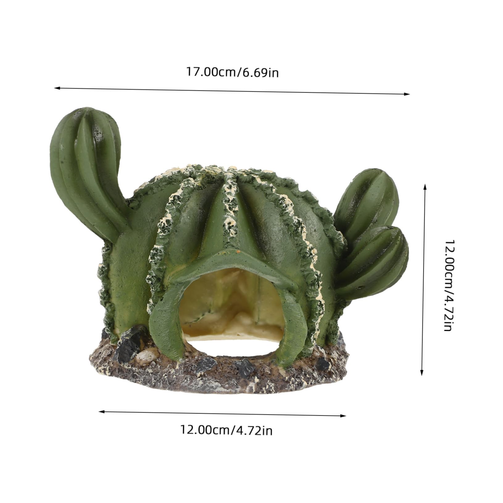 YARNOW 4 Cuevas Pequeñas Y Ligeras De Resina para Reptiles Ideales como Guarida para Lagartos para Un Práctico Adorno.