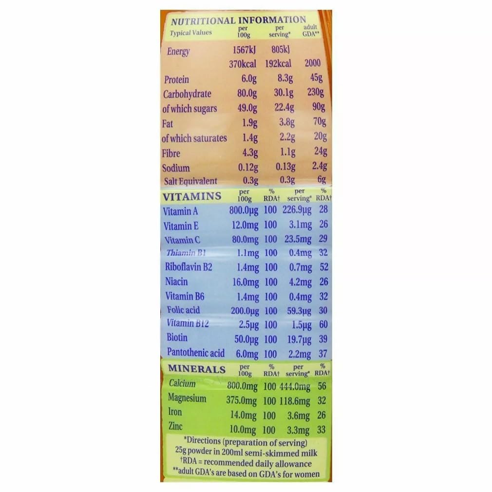 Ovaltine 800 g Paquete original de 6