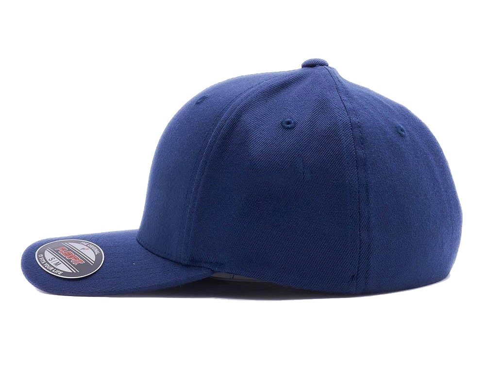 Farm Logo with Your own Words Embroidered 6277 Flex Fitted Baseball Wooly Combed hat. (L/XL, Navy)