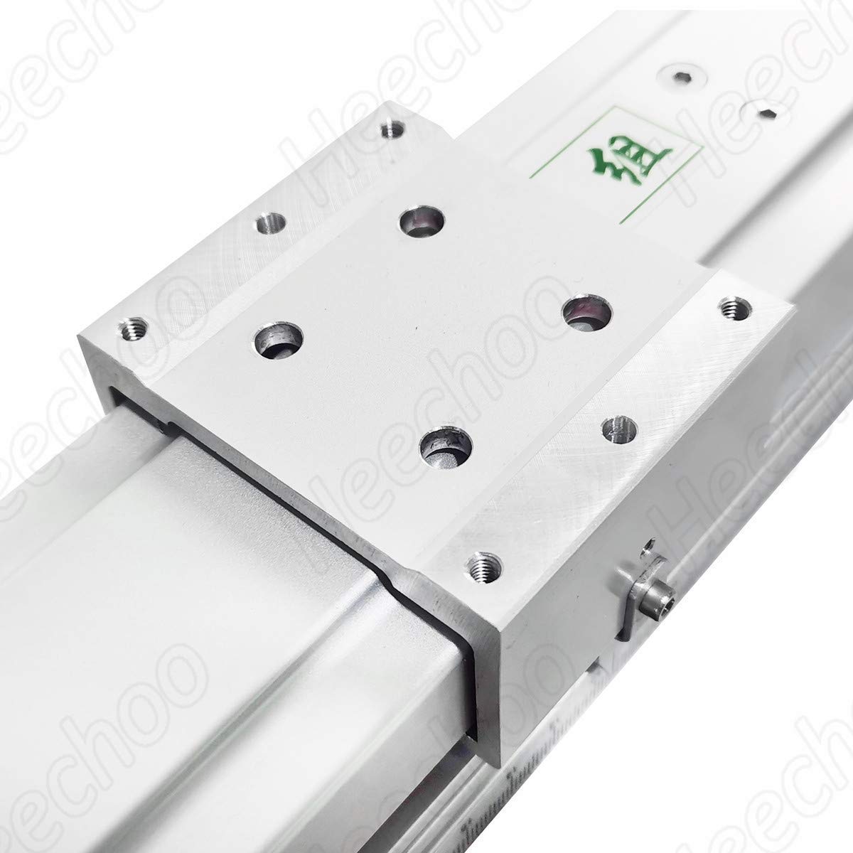 Linear Rail Guide Slide Table 200mm Ball Screw SFU1204 Enclosed Structure Manual Slide Stage with Ruler for DIY CNC Router Controller