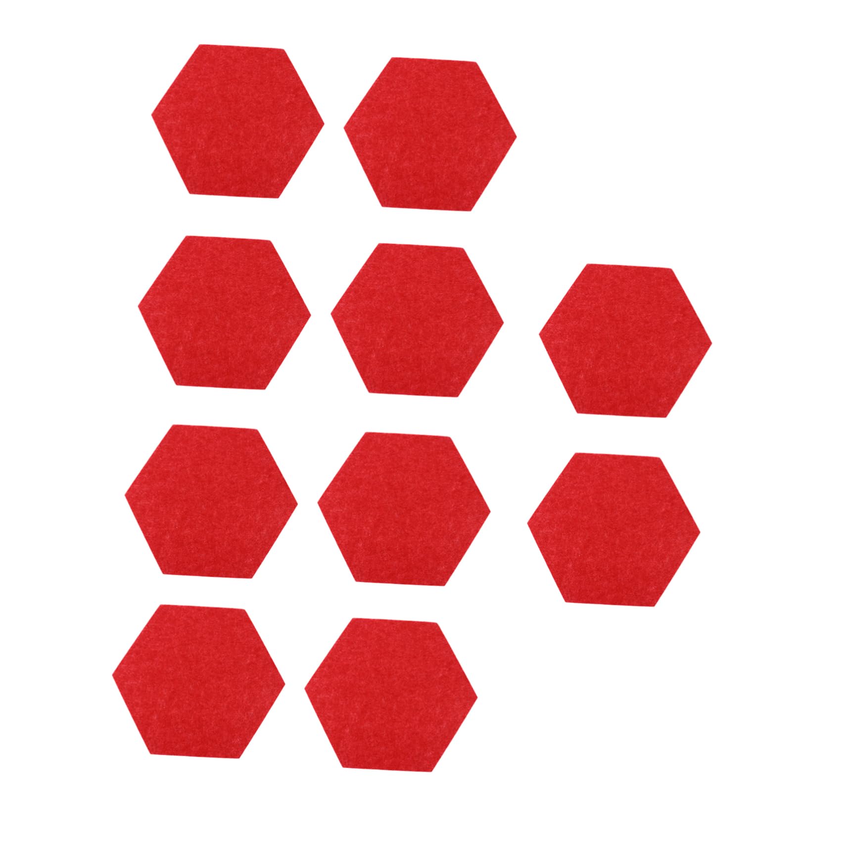 OSALADI Wall Board Set Hexagon Felt Board Red Decoration for DIY Photo Display