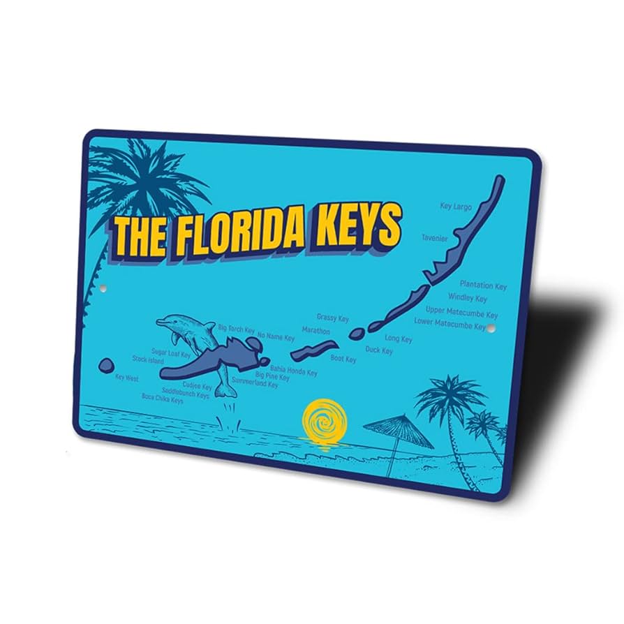 その他 Florida Keys: Islamorada to Key West [DVD] Treasure Map Print to 
