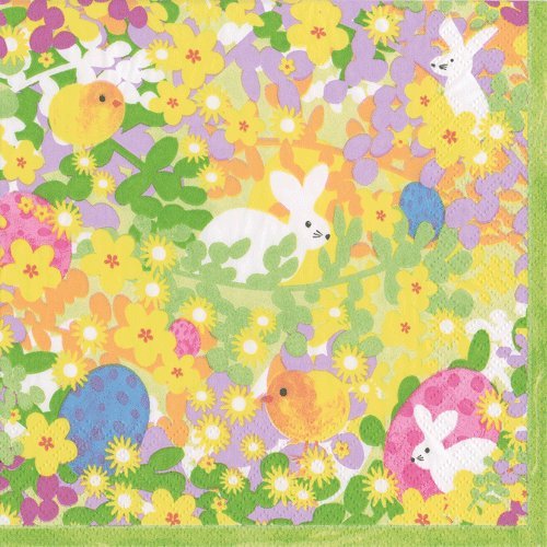 Easter Napkins Lunch Luncheon Paper Napkins Easter Egg Hunt