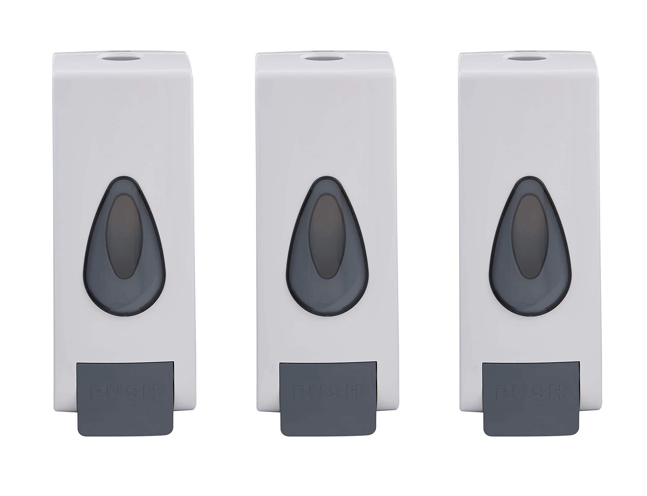 Bath Guru Bathroom Abs Plastic Soap Shampoo Conditioner Lotion Gel Dispenser Wall Mounted 350 Ml (Set of 3, Push White) (B08Z7TY4K9) Amazon Price History, Amazon Price Tracker