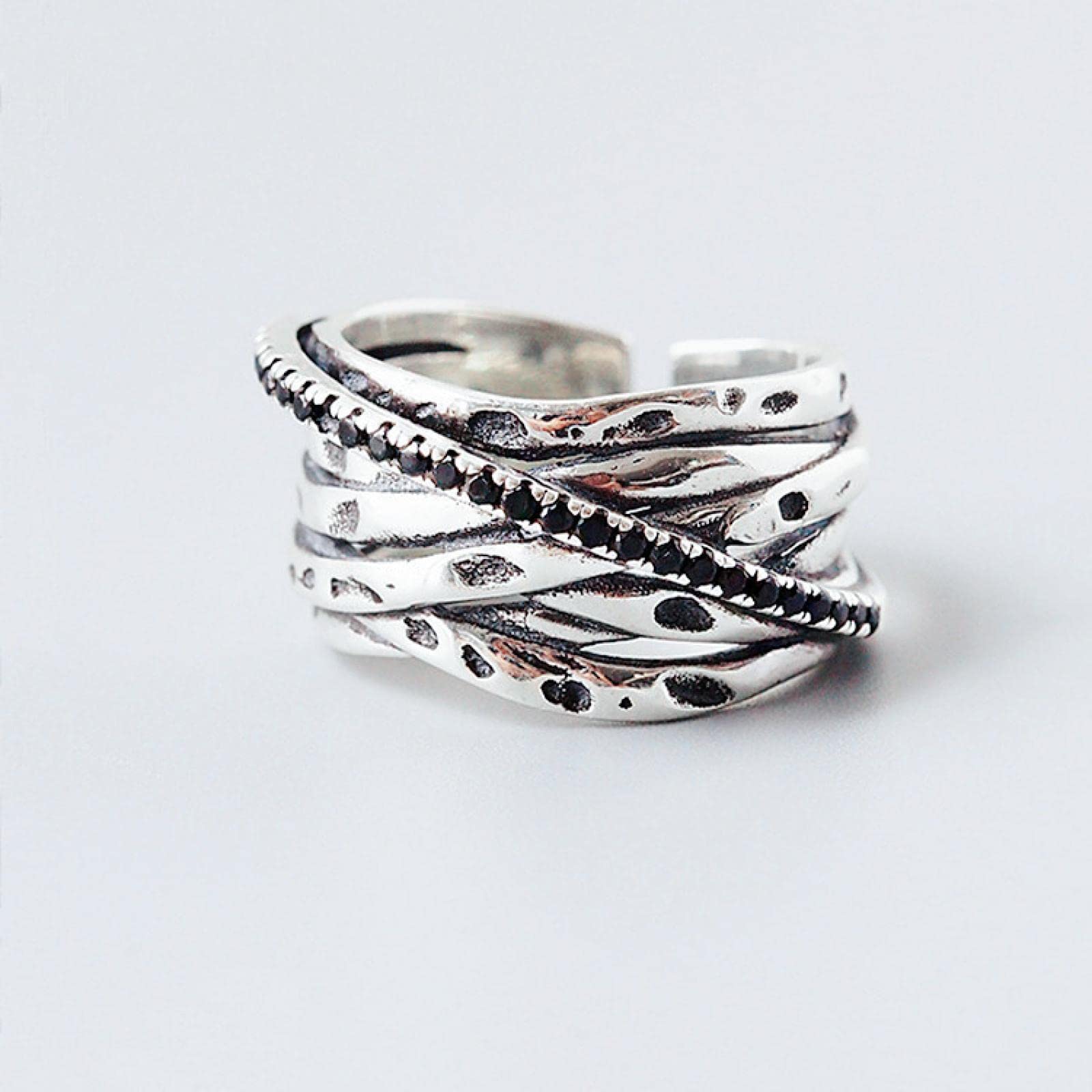 Anelli Regolabili con Dichiarazione in Argento Sterling, Anelli for San Valentino da Donna