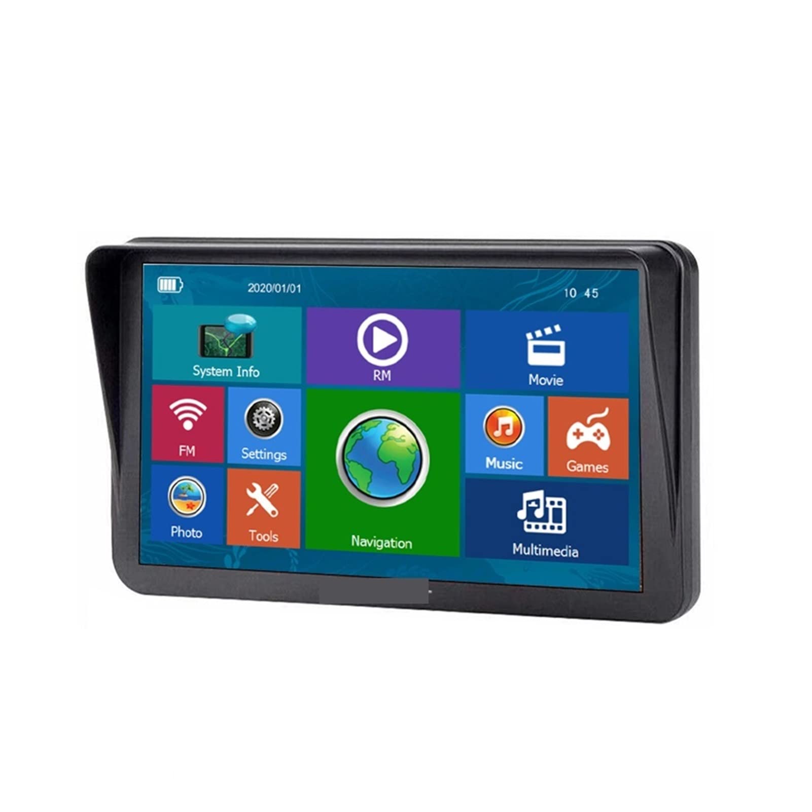 Navegación GPS portátil Camión de Coches de Pantalla Grande de 9 Pulgadas GPS Navegación 25 6m 8gb Manos Libres FM Transmisor Europa Mapas para camión, RV, Camionero