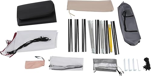 Miniatura 3 de 810-12 Person Camping Tent, Double-Room Silver-Coating Outdoor Camping Tents,2 Door & 6 Windows Waterproof Family Cabin Tents for Parks, Backyards,