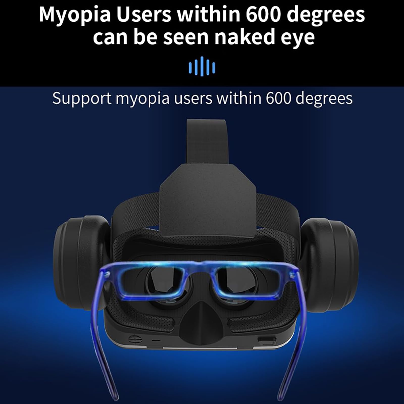 Visore VR per Smartphone, Occhiali per Realtà Virtuale con Lenti HD Anti-Luce Blu Compatibili con Smartphone 4,7-7,2 Pollici Occhiali per Realtà Virtuale per Film Serie TV E Videogiochi,White