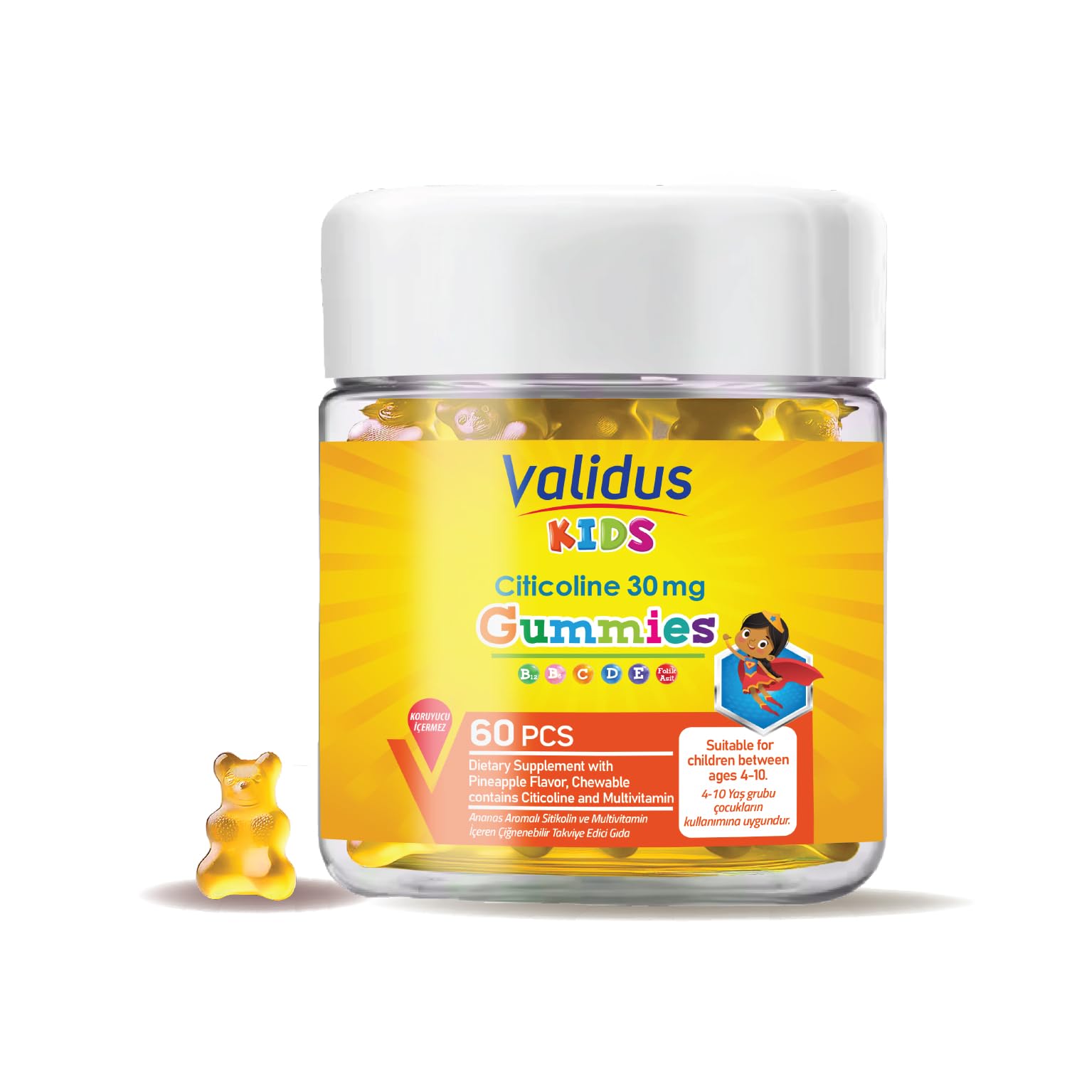 Validus Kids (SİTİKOLİN) 60 Gummies