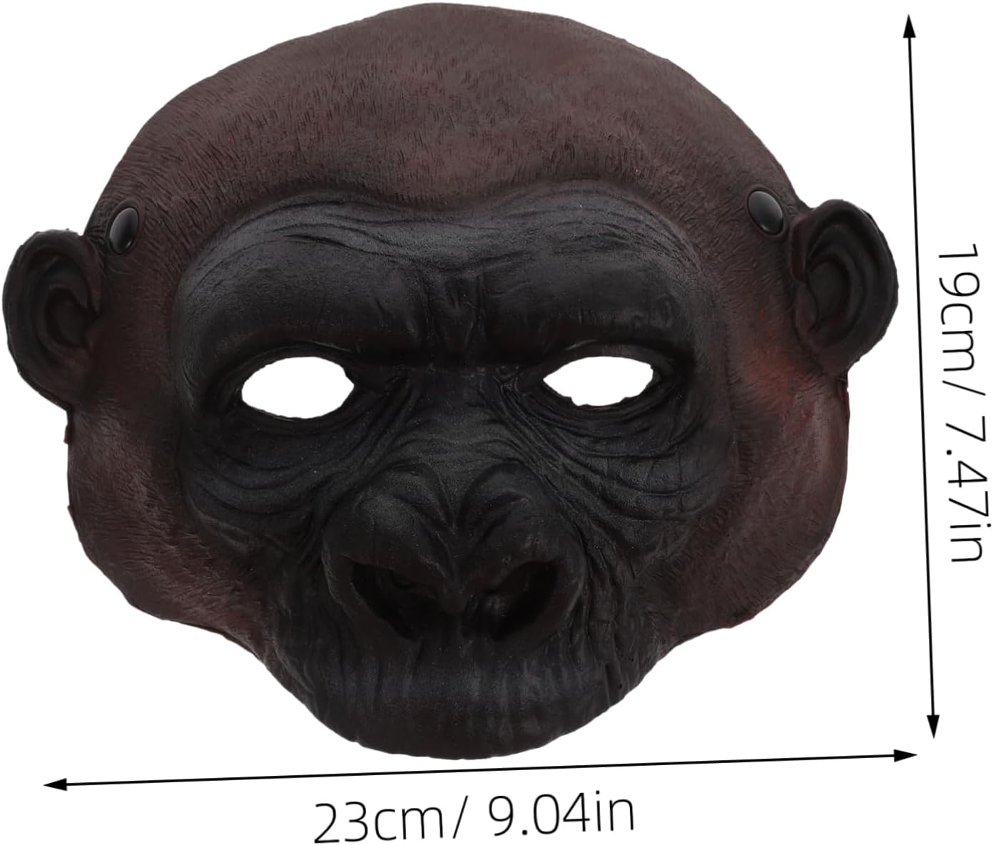 PRETYZOOM Gorilla Cosplay Mask Realistic Animal-shaped Decorative Mask for Halloween and Masquerade Parties Lightweight Pu Material for Comfort during