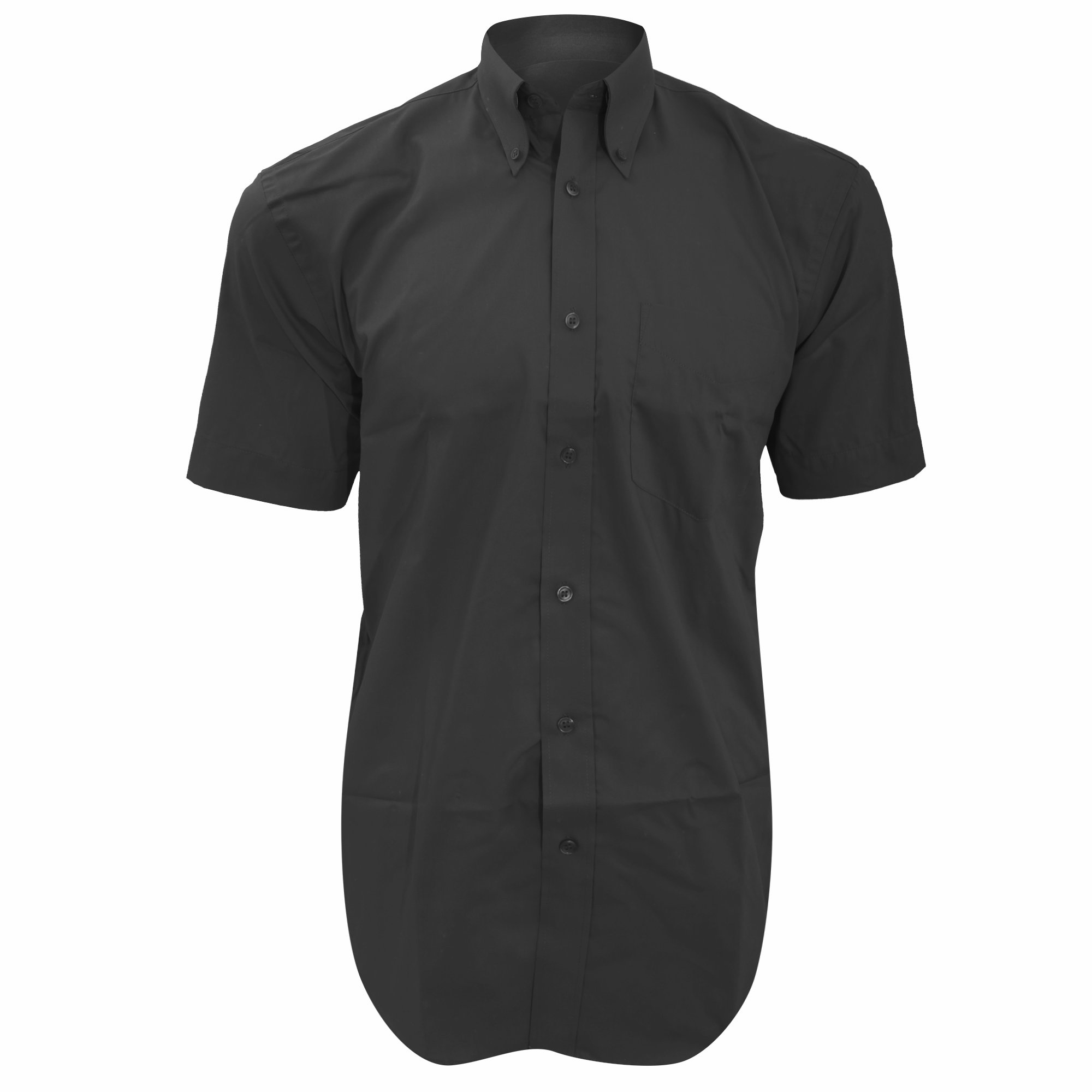 Kustom Kit Mens Short Sleeve Corporate Oxford Shirt (16.5inch) (Charcoal)