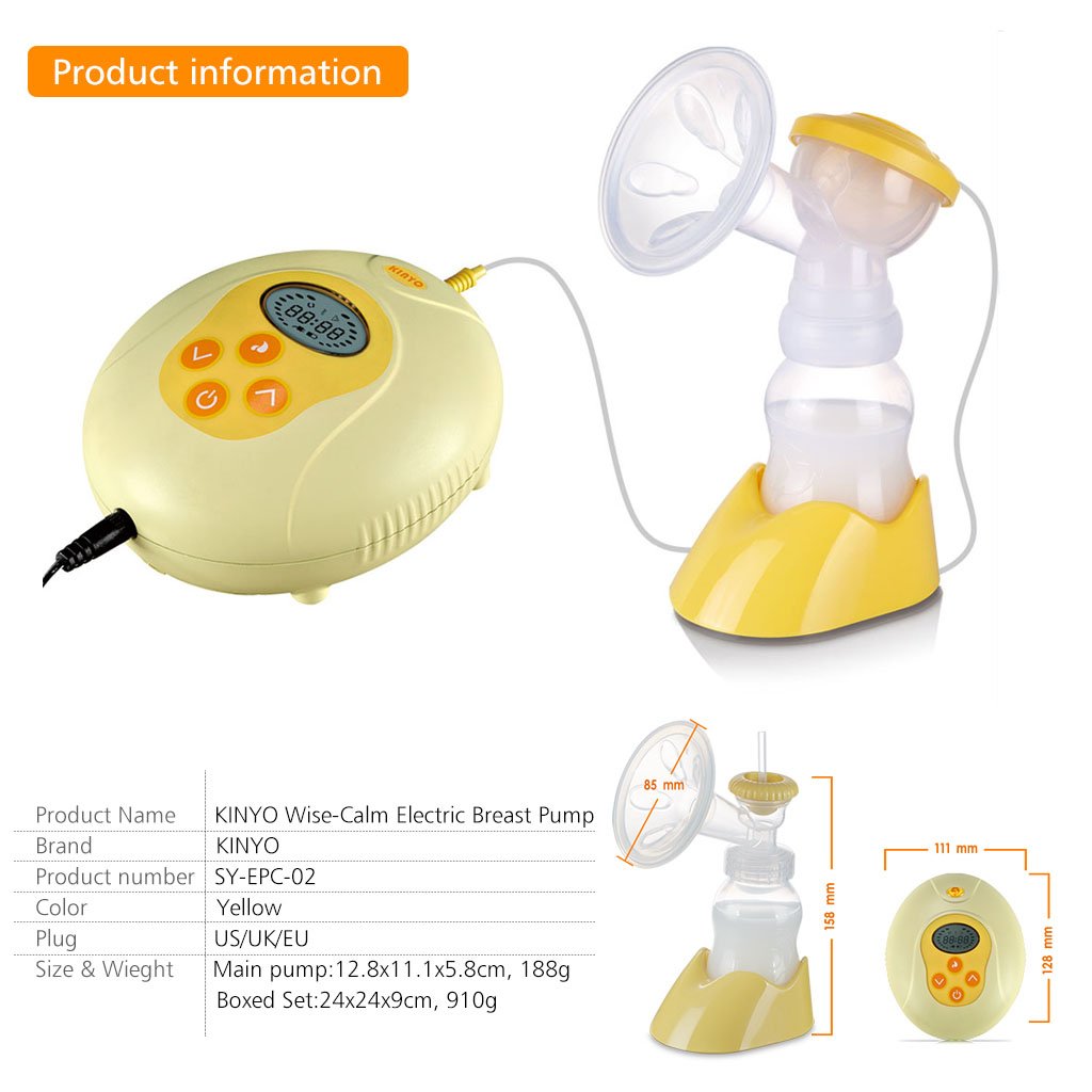 Kinyo - Sacaleches Extractor de Leche Eléctrico, 1 Lado