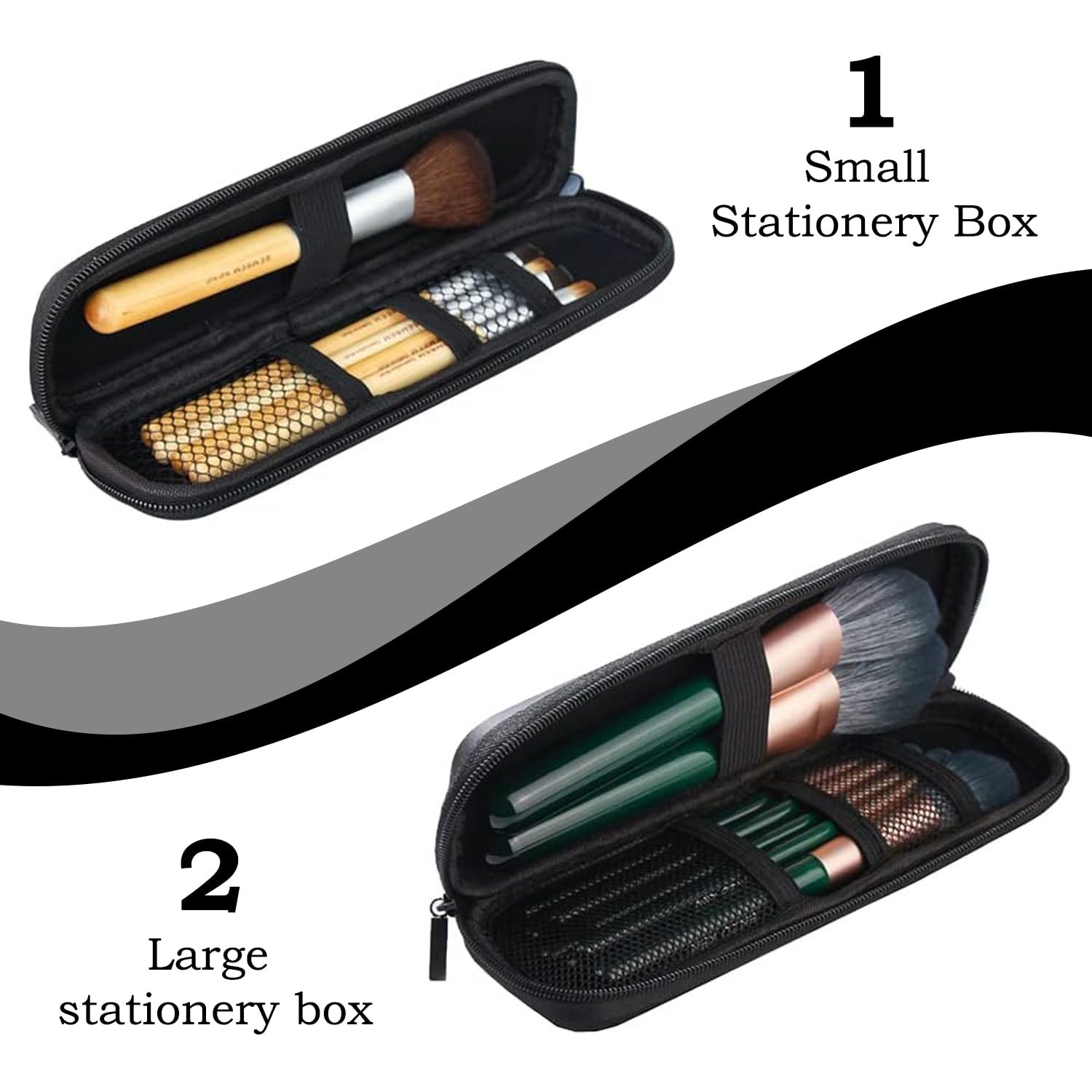 1 Piece Hard Shell Makeup Brush Storage Bag, Portable Hard Shell Makeup Brush Bag, Eva Pencil Case - Image 4