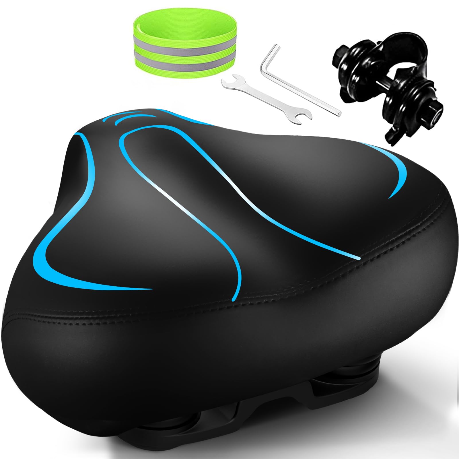 Bicycle Seat, Wide Bike Seat for Men Women