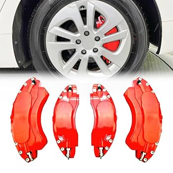 30 プリウス　赤 キャリパーカバーセット トヨタ車 プリウス30系用 高耐久金属製キャリパーカバーセット赤