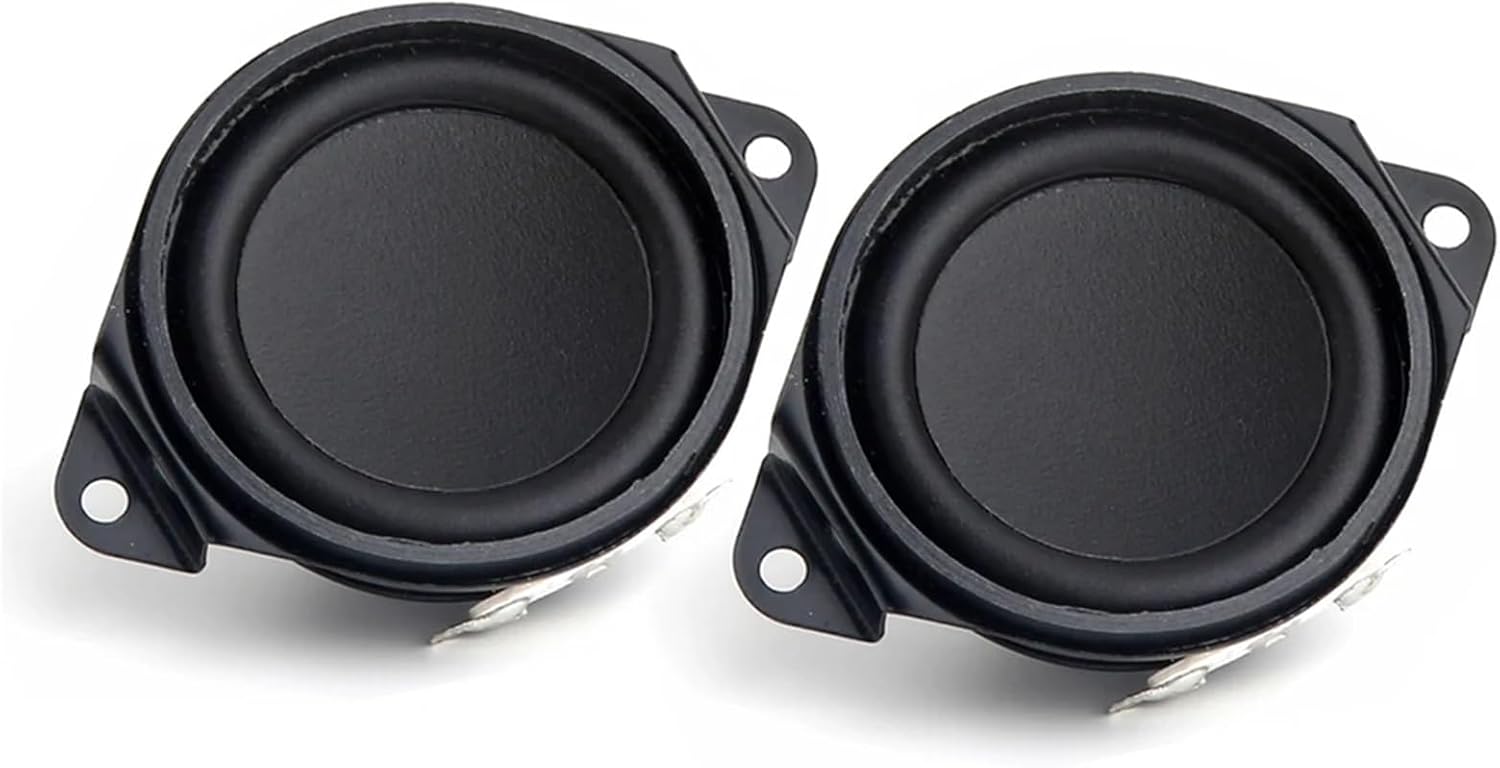2Pcs 1.5 Inch Portable Audio Full Range Speaker 8 Ohm 5-10W 40MM Cross Feet Subwoofer DIY Bluetooth Speakers Home Theater