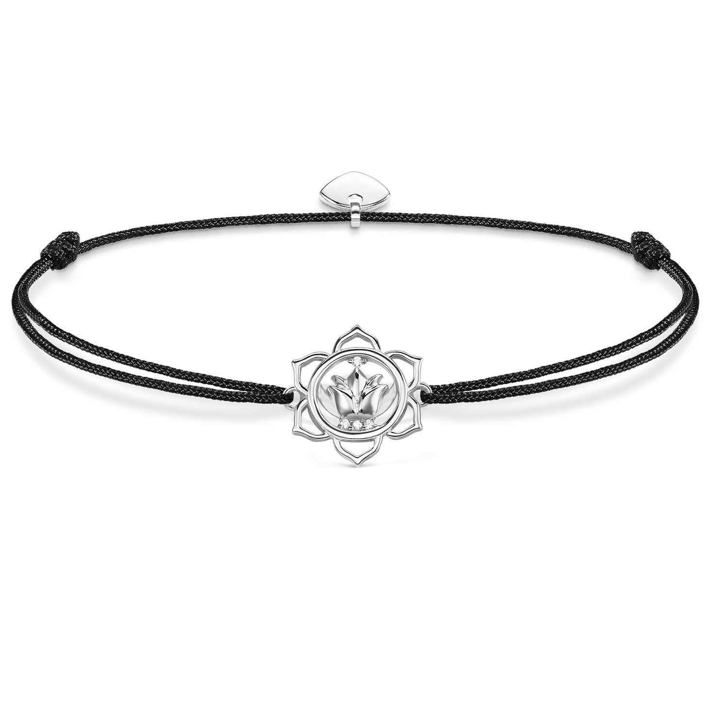 Thomas Sabo Women-Bracelet Little Secrets 925 Sterling silver black LS015-401-11-L20v