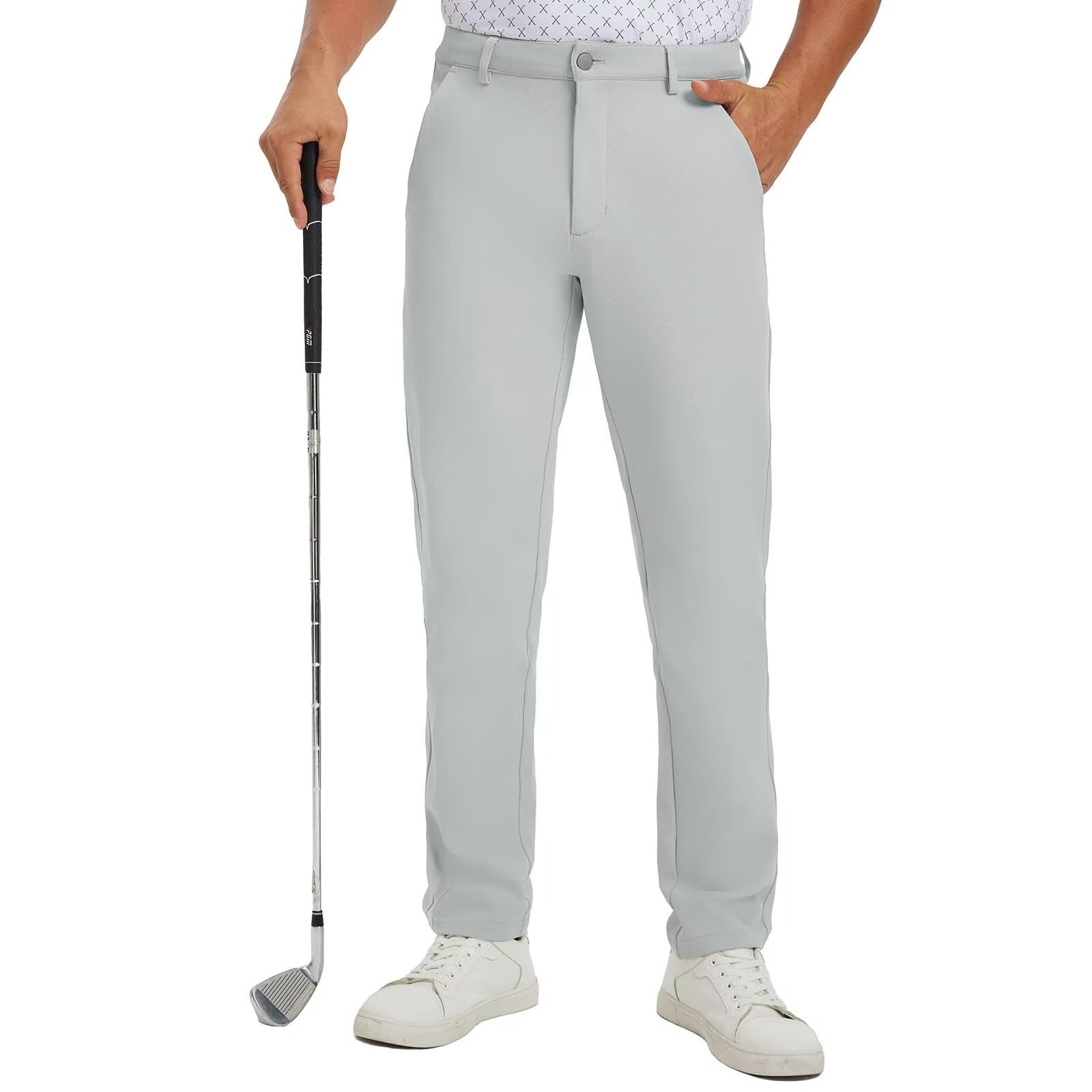 M MAELREG Golf Pants Men Classic Fit 30 32 34 Lightweight 5 Pockets Casual Trousers Moisture Wicking Mens