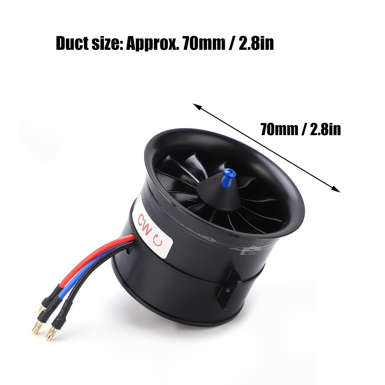 Zestaw Regulatora Prędkości ESC o Wysokiej Wydajności 70 Mm, 12 Liści, Idealny dla Entuzjastów Samochodów RC, Plastik + PCB (CW)