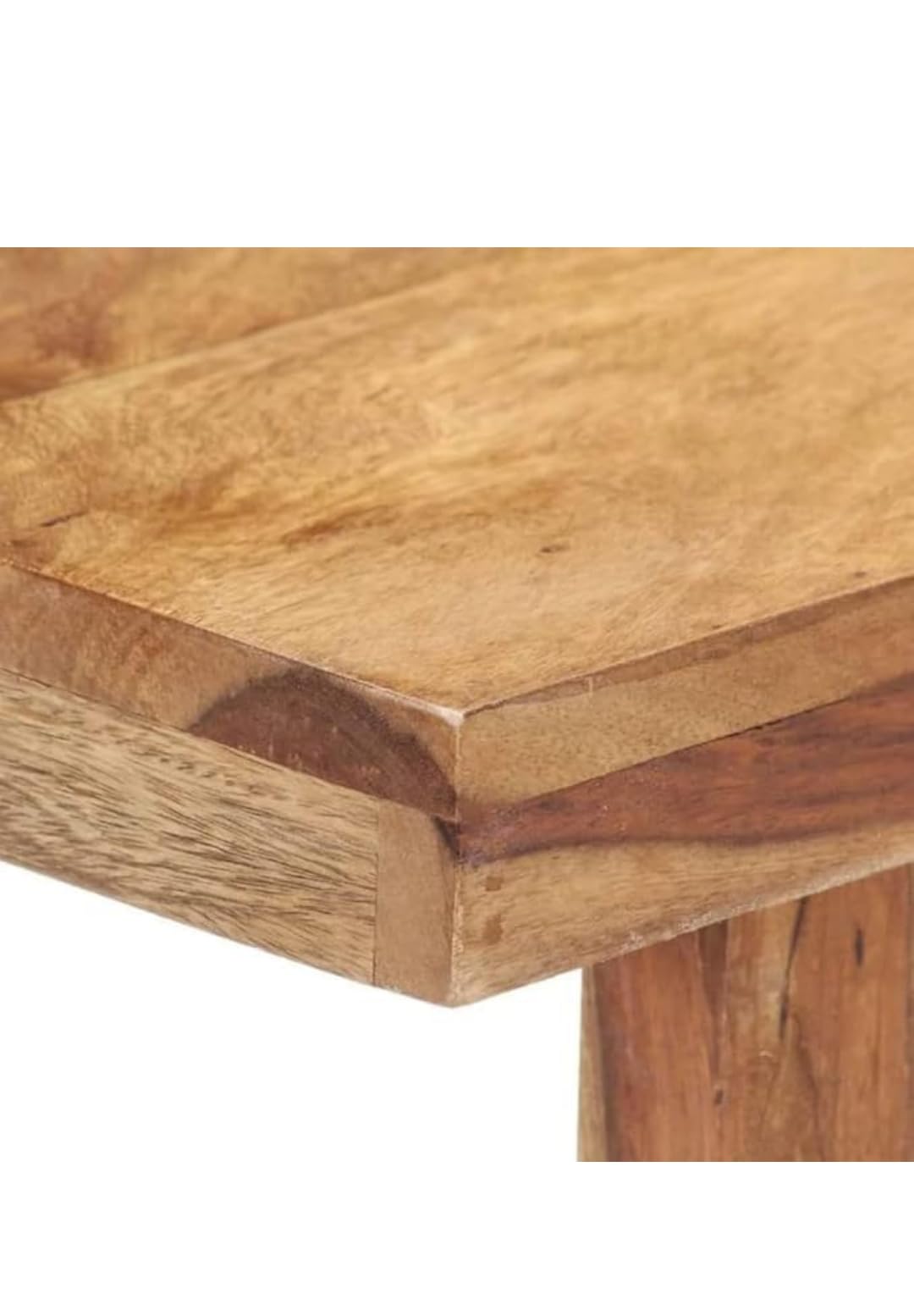 Jdav Wooden Console Table, Brown, Solid Wood, Narrow Entryway Table, Rustic Style, Space-Saving Design 4