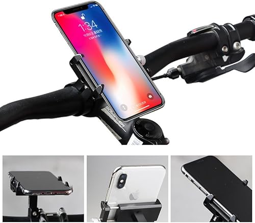 Miniatura 2 de GUB PRO1 Soporte universal para teléfono celular de aleación de aluminio para manillar de bicicleta de 3.5-6.2 pulgadas
