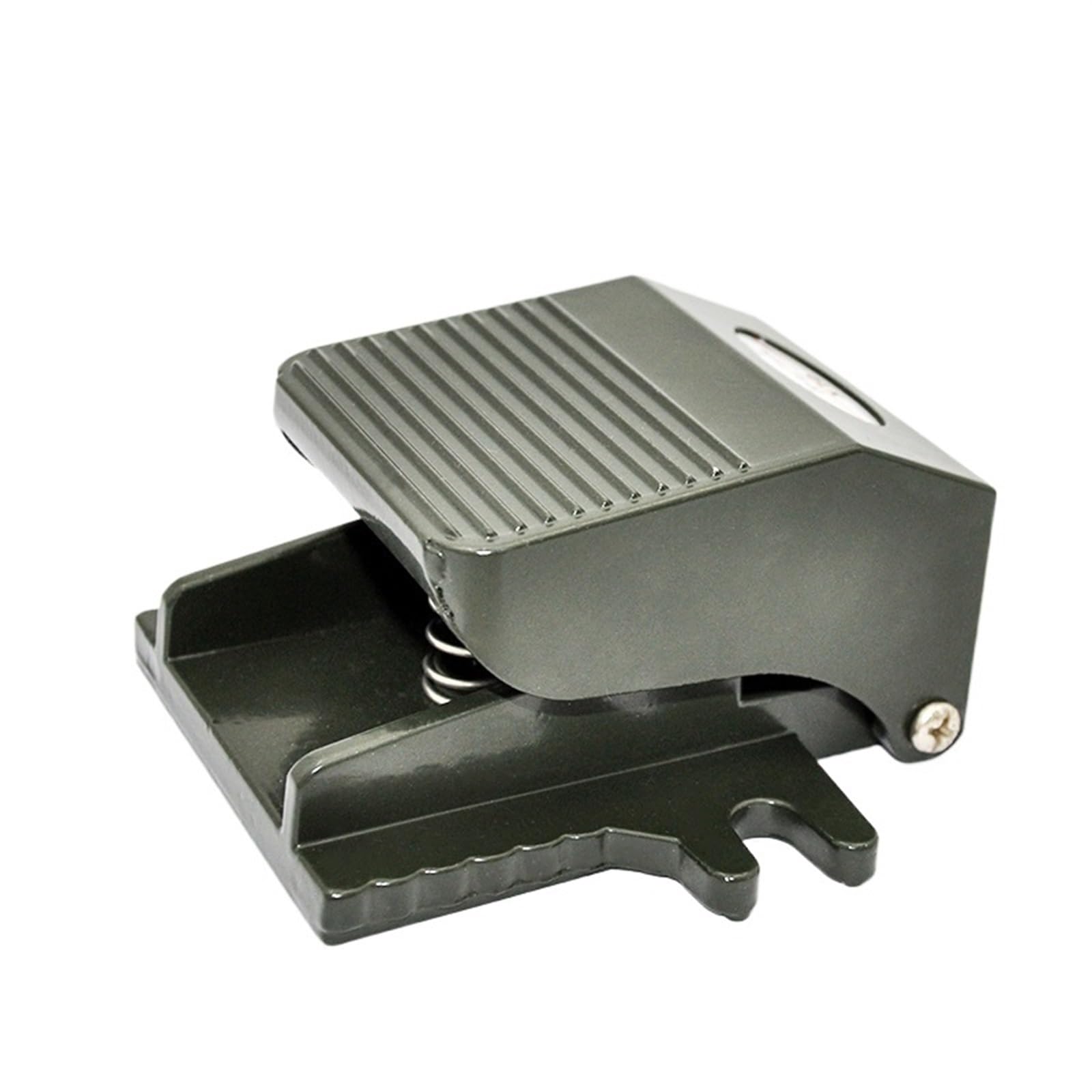 FV-02 pneumatisches Pedalventil-Fußschalter-Werkzeug aus Aluminiumlegierung, 6,35 mm Gewinde, 2-Wege-Pedalventil, Fußschalter