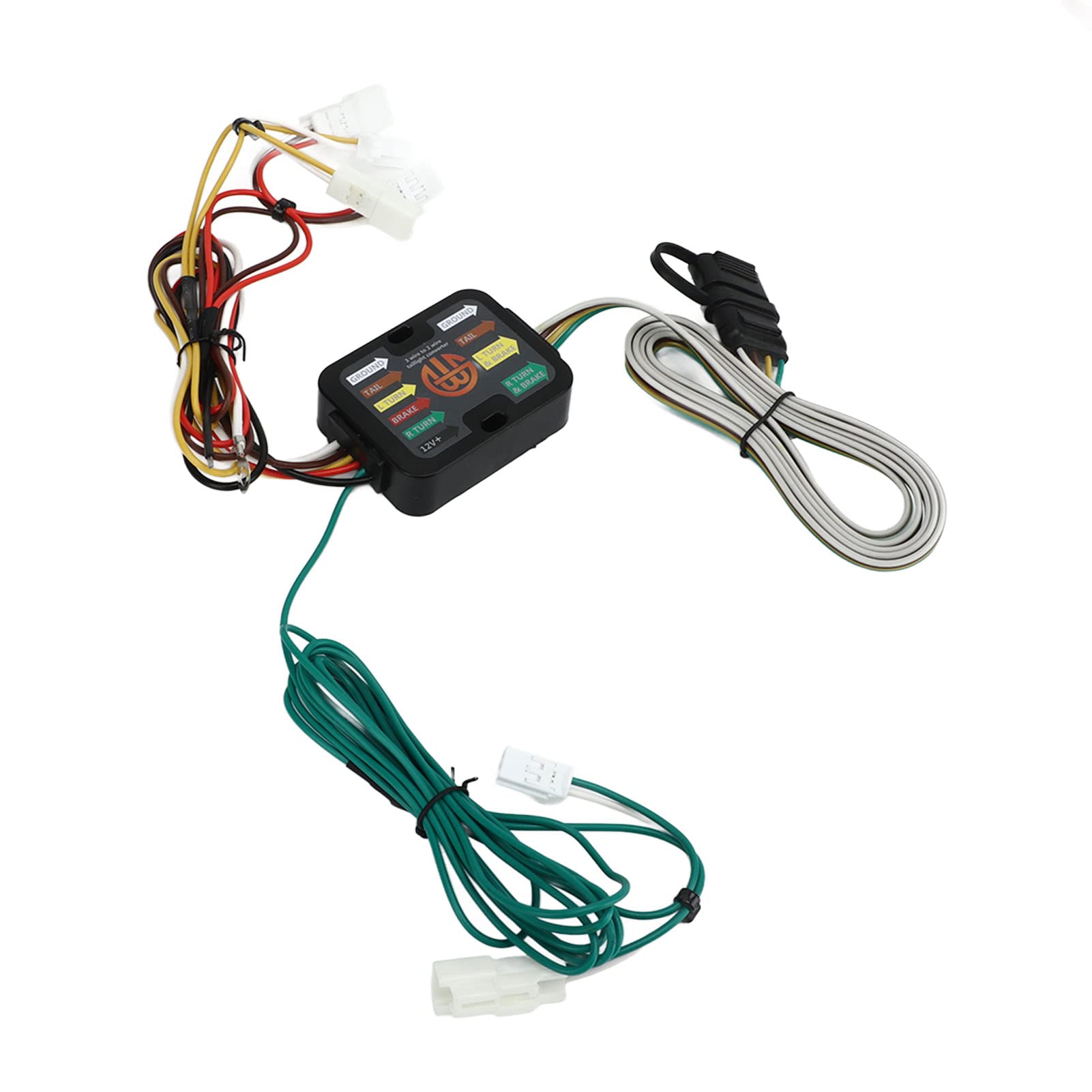 Keenso 4-pinowe Kable w Wiązce Przyczepy Złącze ABS T Zestaw Wiązek Przewodów Przyczepy 55567 Plug and Play dla 6 Sedan 2004 2008 Światło Kierunkowskaz Hamulca