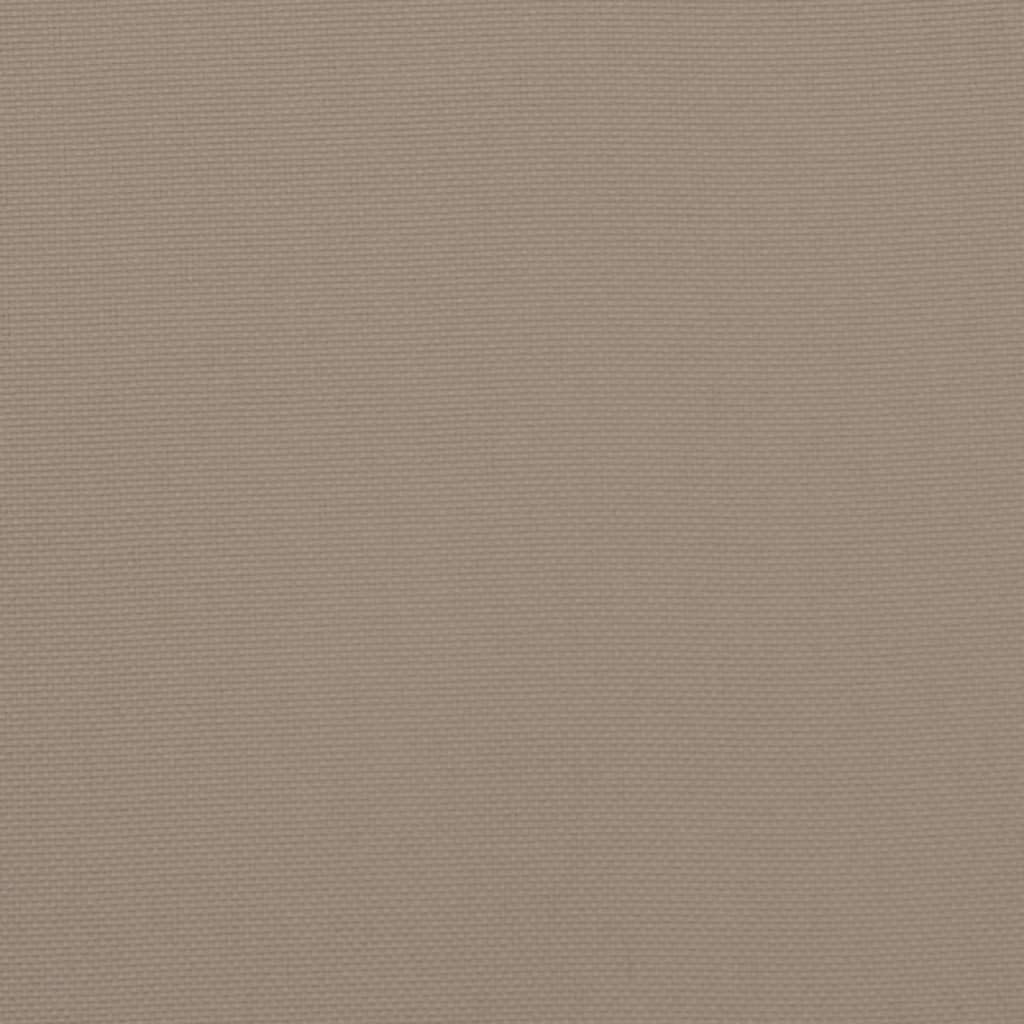 vidaXL Lot de 4 Coussins de Palette, Galette de Siège Imperméable, Coussin de Jardin, Décoration d'Extérieur Terrasse, Taupe 50x50x7 cm Tissu Oxford