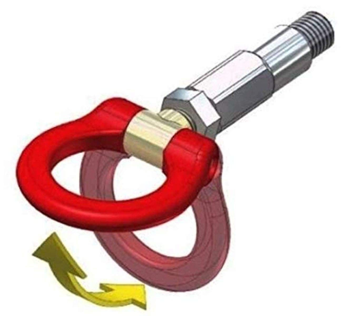 Amazon.com: Cusco 693 017 R Folding Rear Tow Hook Impreza FR-S BRZ