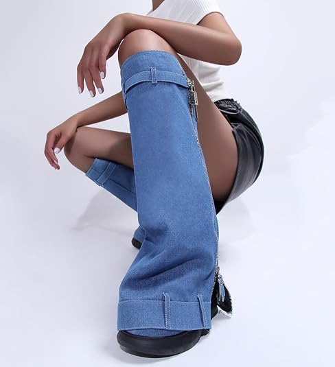 Jeans Donna Love Indigo – Taglia 16, Vita Alta, Taglio Capri, Tasche E Ricami – Nuovi Con Etichette