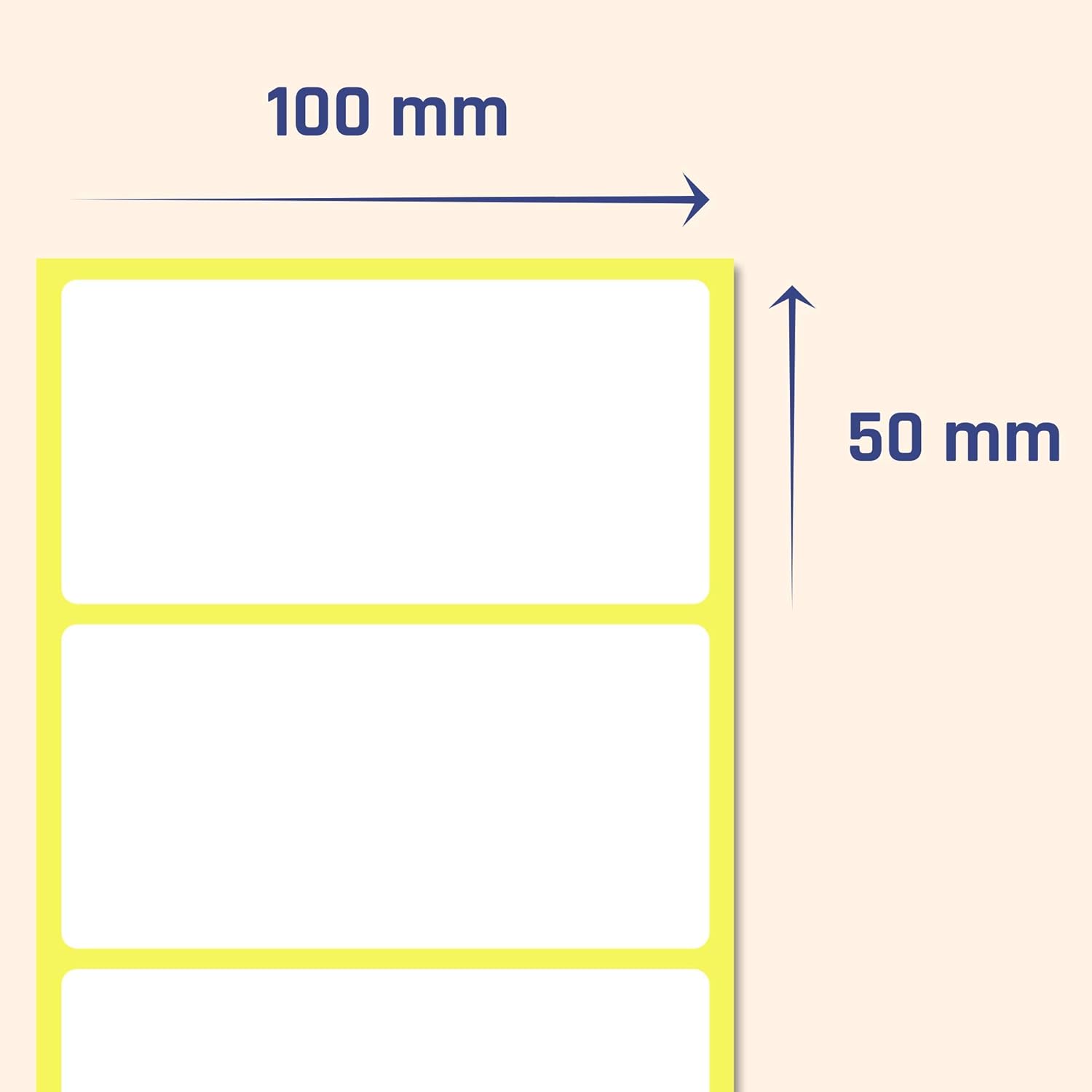 200 Pack, 4" x 2", Labels Stickers for Storage Bins - Matte White - Image 2