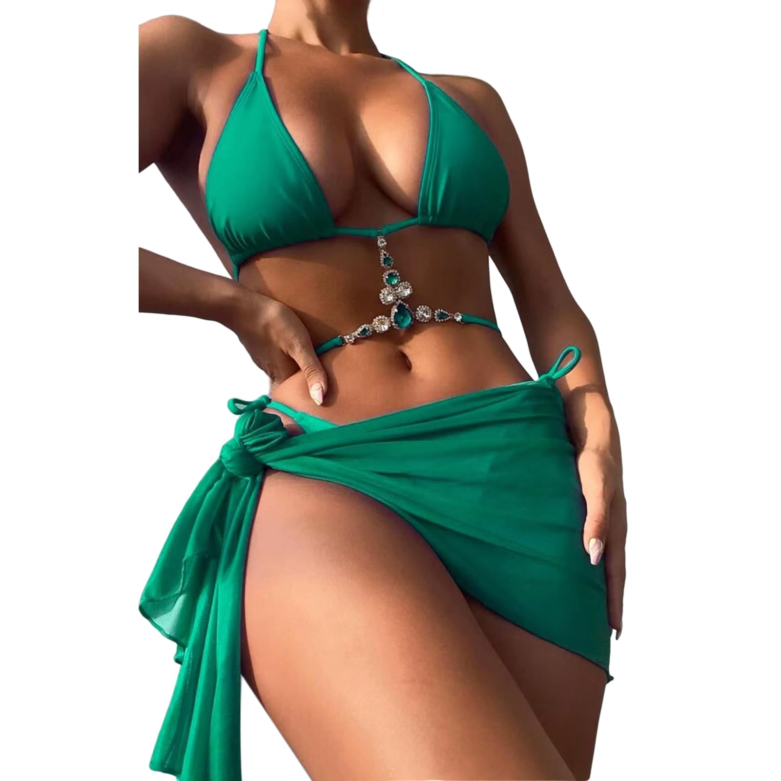 0347VictoriasSecret新品未使用トライアングルタイサイドビキニ