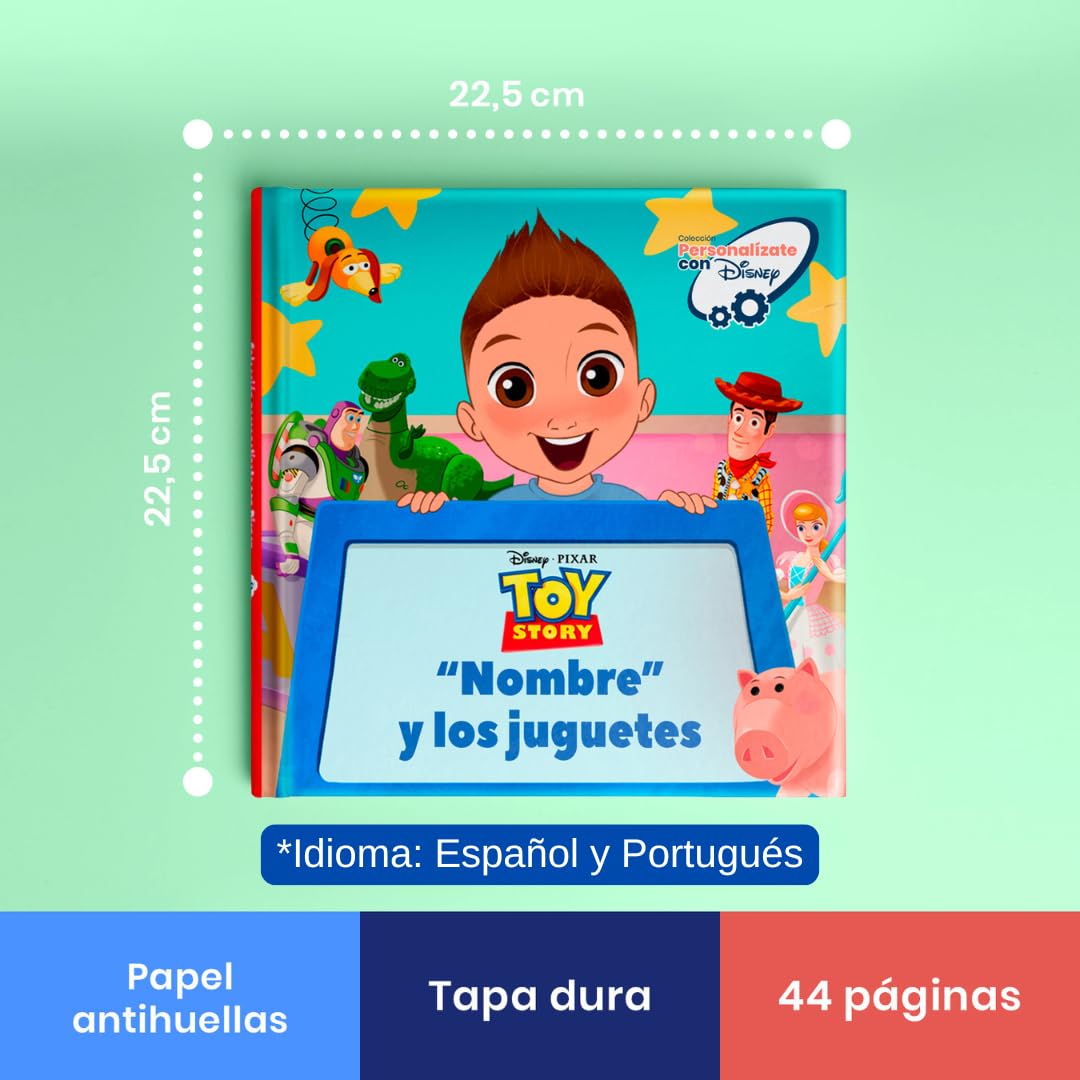 Libro Personalizable de Toy Story para niños | Cuento con Avatar, Nombre, Foto y dedicatoria | Fomenta Amistad, Humor y valores Familiares