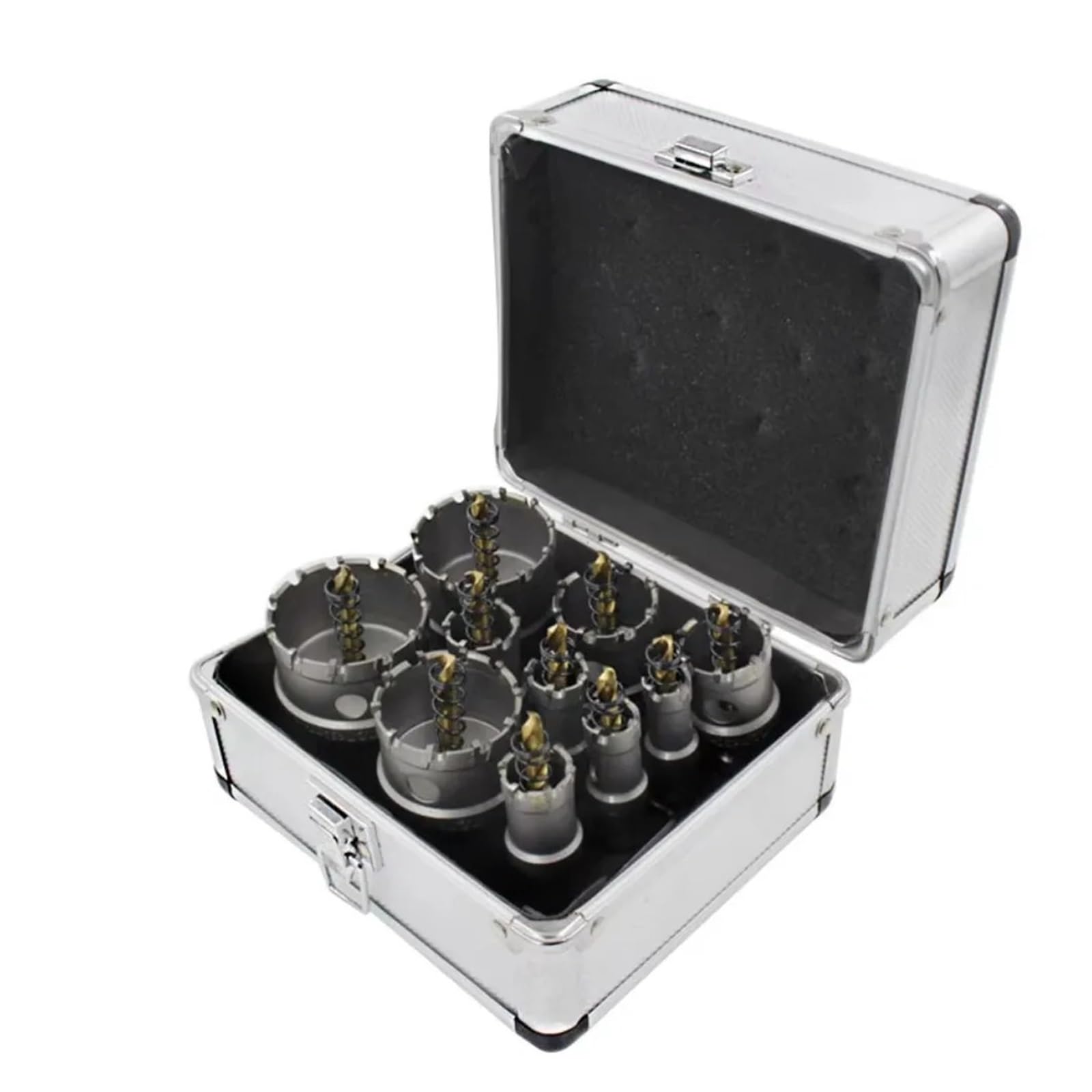 Juego De Brocas De Corona Con Punta De Carburo TCT, Antideslizantes Y Duraderas, Con Núcleo Resistente Al Desgaste.