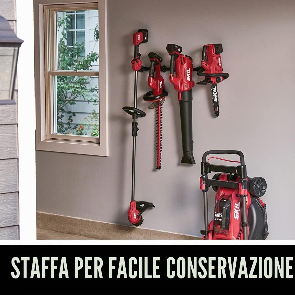 SKIL PWR CORE 20 BL4714B-10 - Soffiatore manuale senza spazzole a velocità variabile, 20 V, 400 CFM, include batteria da 4,0 Ah e caricabatterie