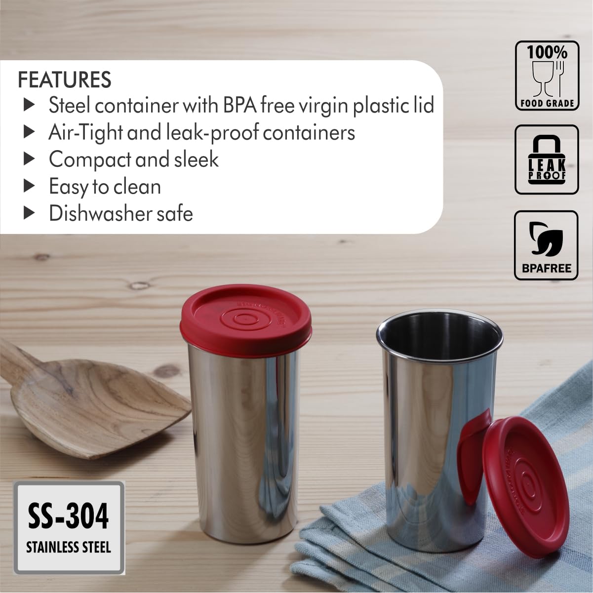 Signoraware Nano Containers - Leakproof & Stainless Steel -4 Signoraware Nano Containers - Leakproof & Stainless Steel -4