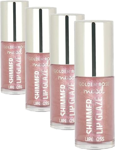 Golden Rose Mood Shimmer Lip Glaze Lipgloss No:251 Bubble Pink - Renkli Dudak Parlatıcısı (4 paketi)