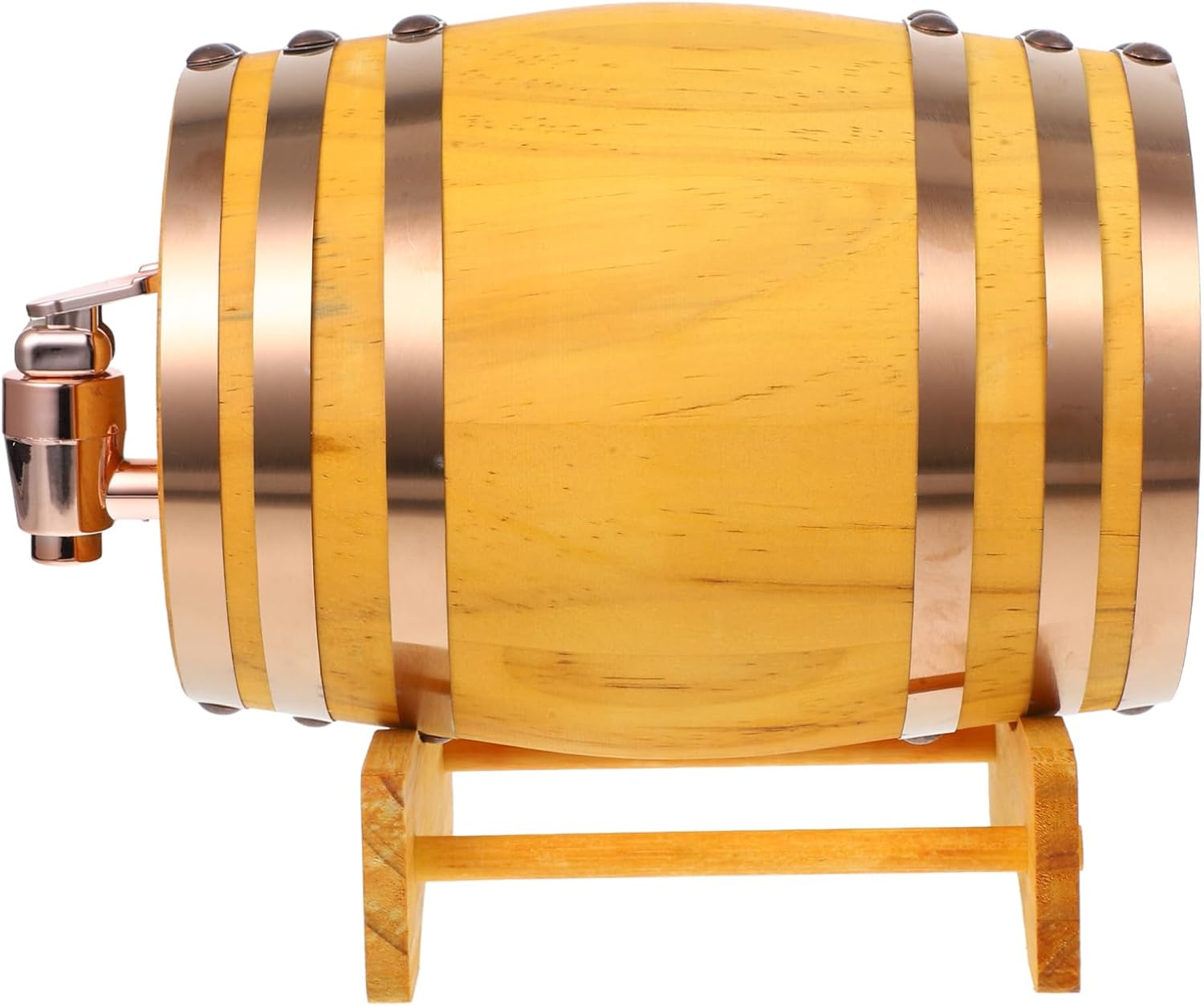 SOLUSTRE 1Set Wine Barrel Dispenser Aging Barrel with Rustic Design for Storing and Dispensing Red Wine Beer and Beverages for Picnics and Gatherings