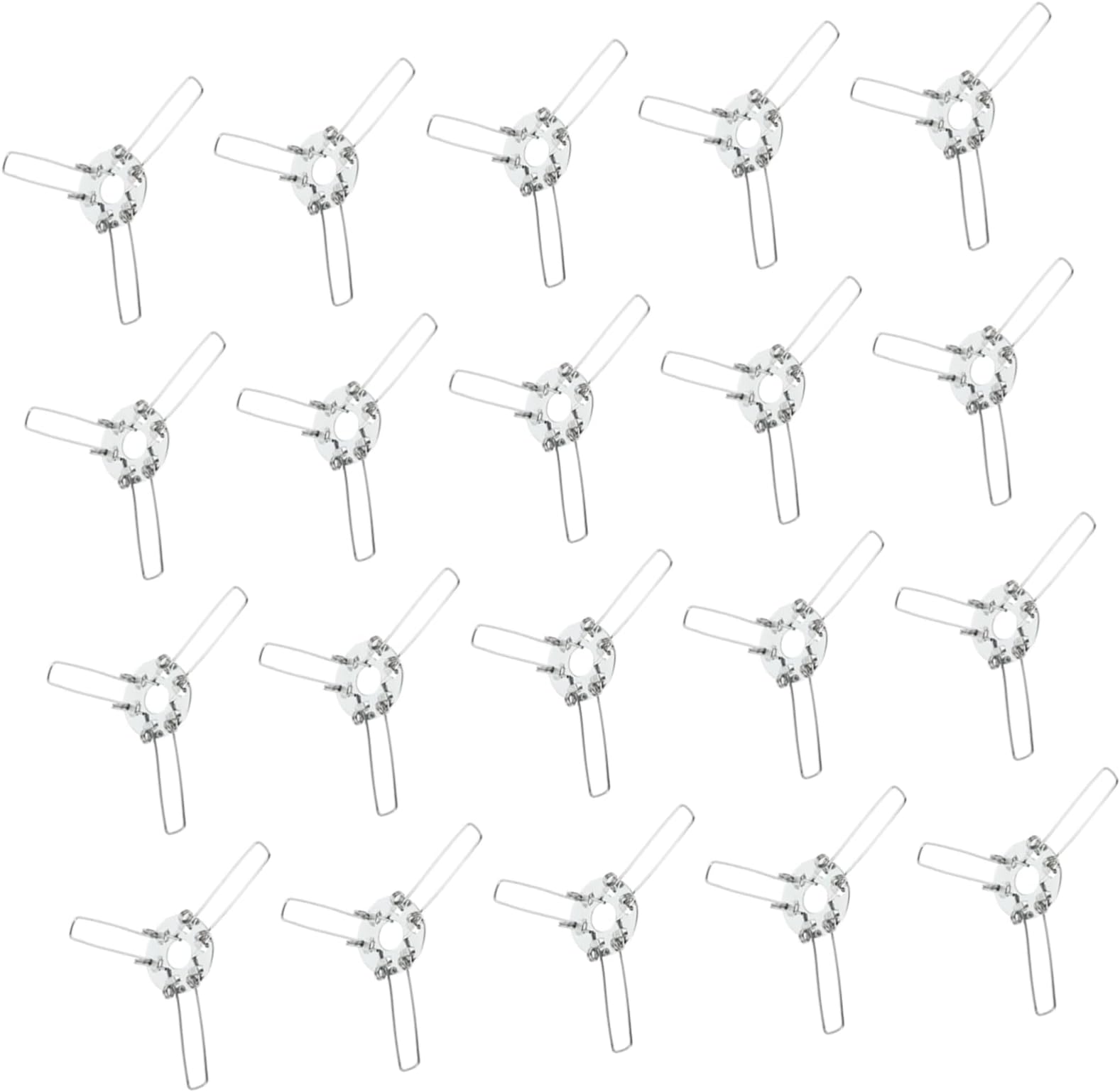 20pcs Forks Lampshade Support Clips Stable Spring Clips for Fixing Lampshades for Diy Lighting Accessories and Home Decor Compatible Rattan and Glass Shades
