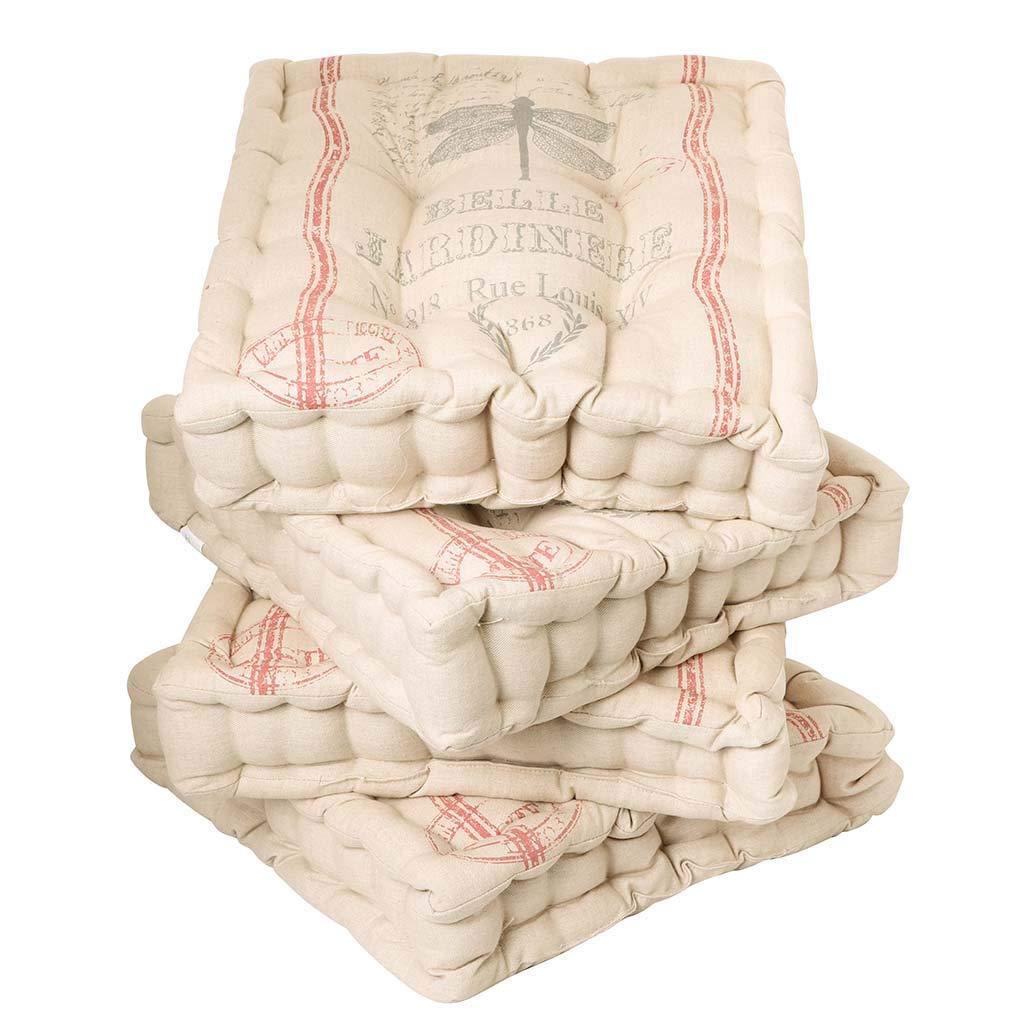 Dining Chair Seat Pad Set - Set of 4 Insect Print Mattress Chair Cushions โ image 1