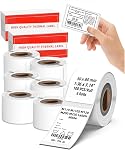 M220 Étiquette, M110 Étiquettes thermiques rondes - 1.96"(50mm) Sticker Circle imperméable pour compatible avec Phomemo M110 M150 M220 M221 M250 M260 M100 Imprimante d'étiquettes, Rose, Bleu, Khaki, 3 Des rouleaux pour le logo, merci