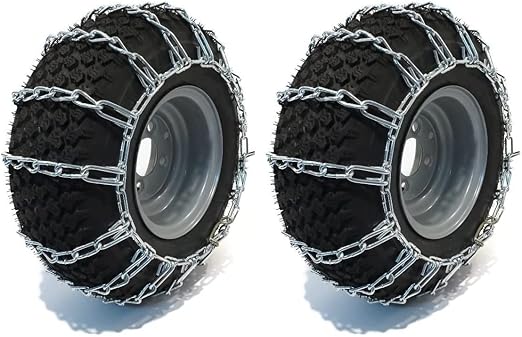 Raisman 2 Link Tire Chain, 16x6.50-8, Zinc Plated, Sold in Pairs, Compatible with Light Truck, Van, SUV, Pickup Truck