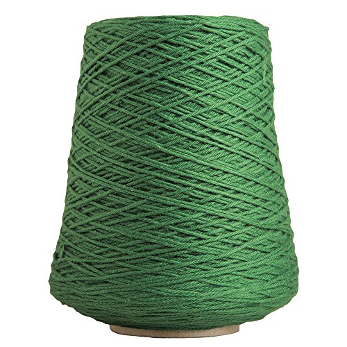 Image of Knit Picks Dishie Green Worsted Weight 100% Cotton Yarn for Dishcloths | 400g cone of soft solid colored knitting yarn in Jalapeno color for crocheting, machine washable.