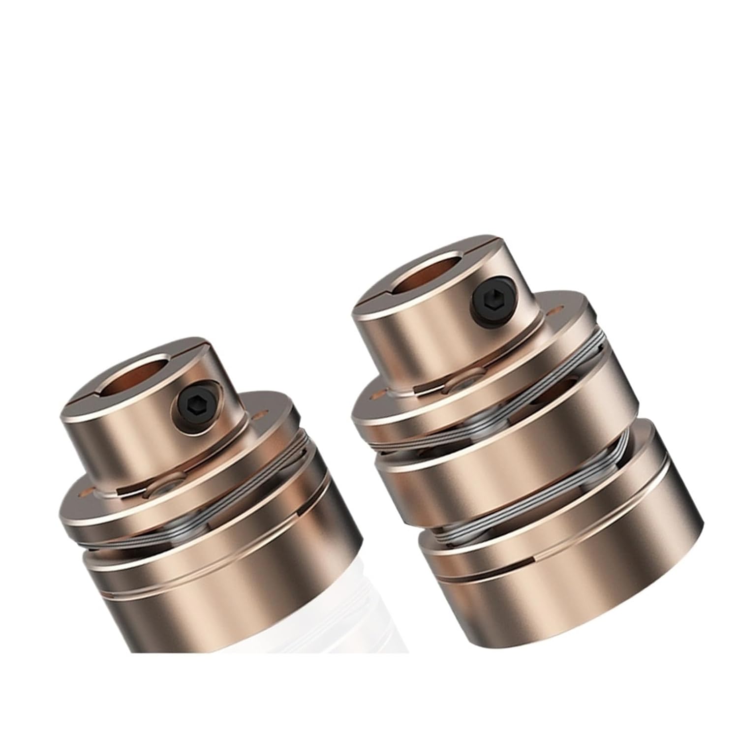 Flange Coupling D45L35/50 Flexible Motor Shaft Coupler Aluminium Diaphragms Universal Joint 1Pcs(LED2-B-D45L50-8X8)